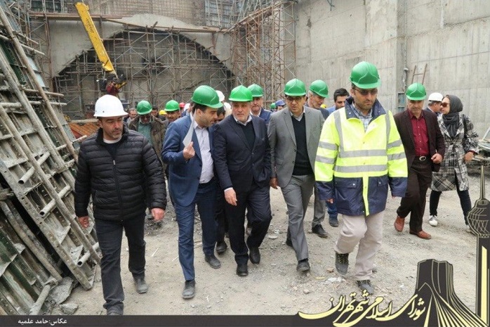 بازدید محسن هاشمی از خط 4 مترو-4